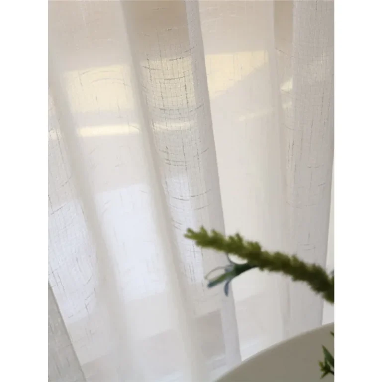 Bedroom Bay Window Sheer Curtain