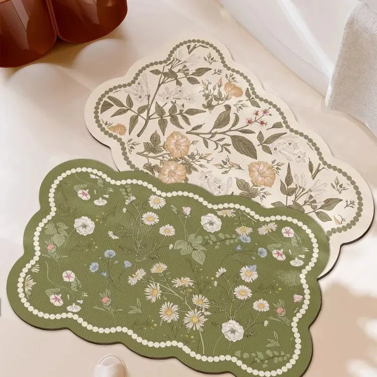Floor Mat (Floral Border)