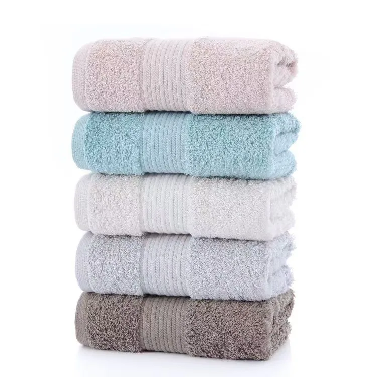 Cotton Washcloth / Towel / Bath Towel (Multi Satin Borders)