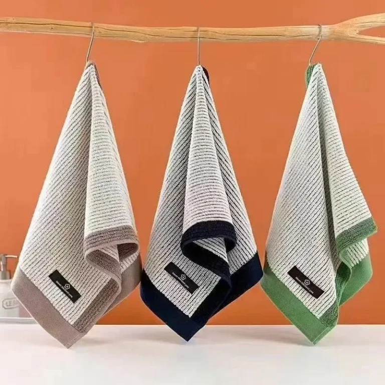 Cotton Towel / Bath Towel (Waffle / Rib + Color-block Edge)