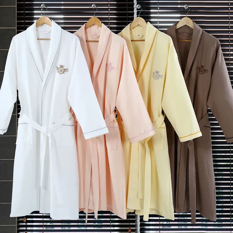 Gauze Bathrobe (Waffle Badge, 4 Colors)